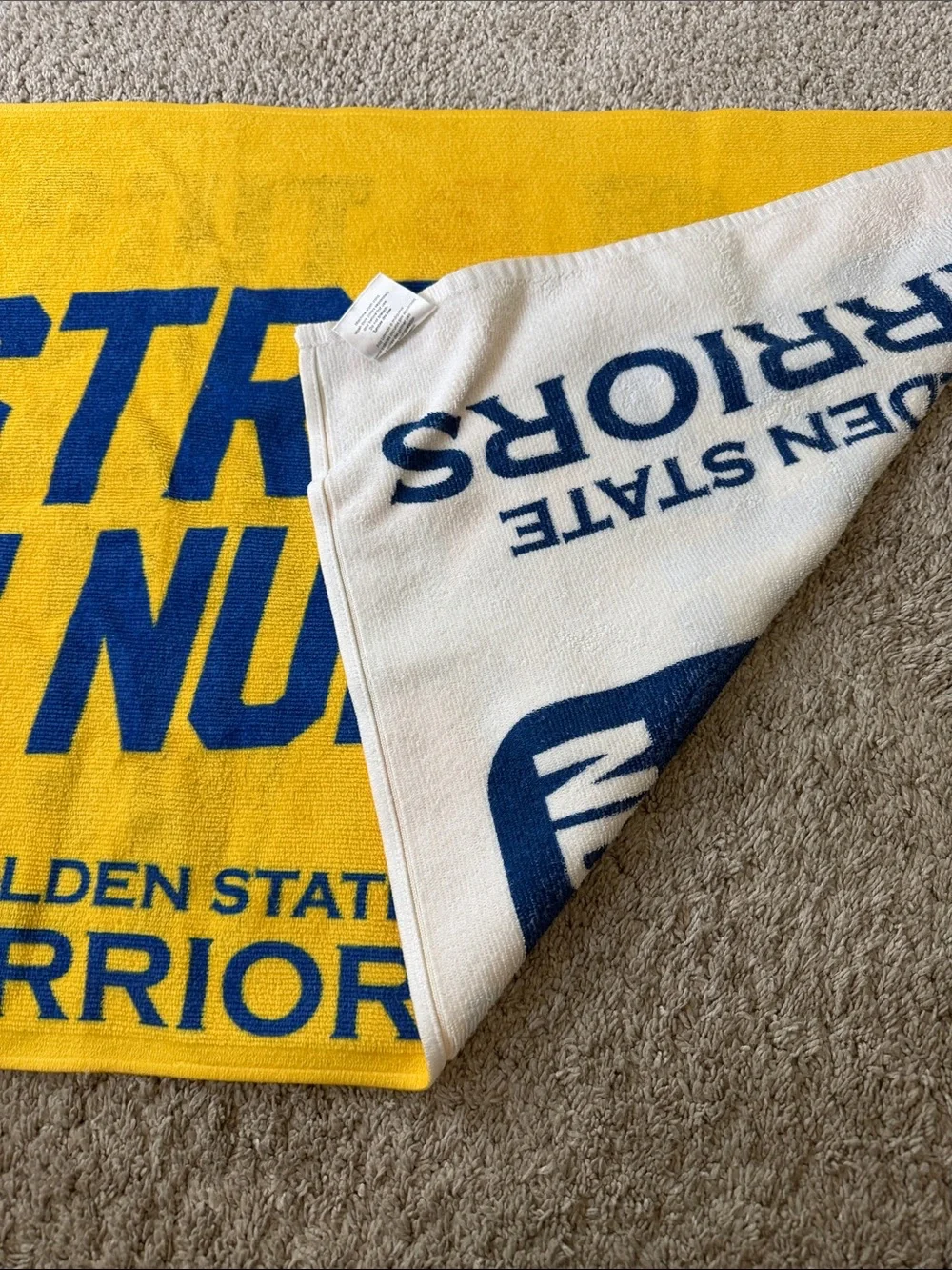 Golden State Warriors “Strength in Numbers” Yellow Fan Towel